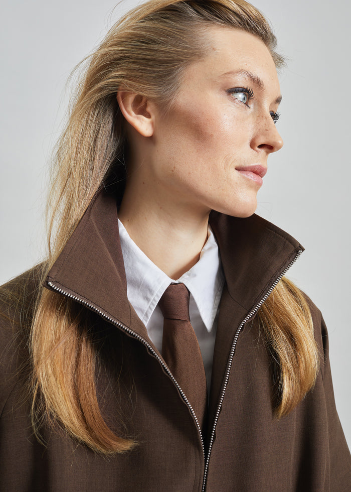 Baxter Track Jacket - Dark Brown