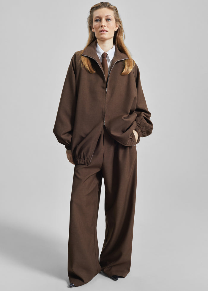 Baxter Track Jacket - Dark Brown
