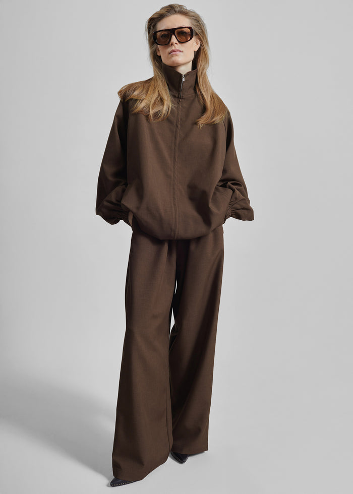 Baxter Track Jacket - Dark Brown