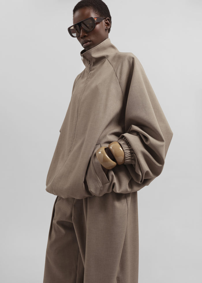 Baxter Track Jacket - Taupe