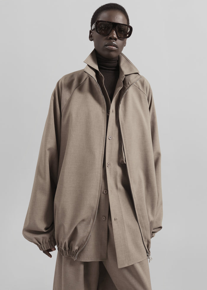 Baxter Track Jacket - Taupe