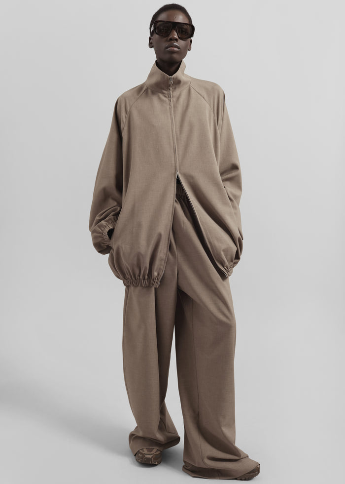 Baxter Track Jacket - Taupe
