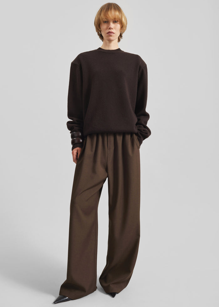 Baxter Track Pants - Dark Brown