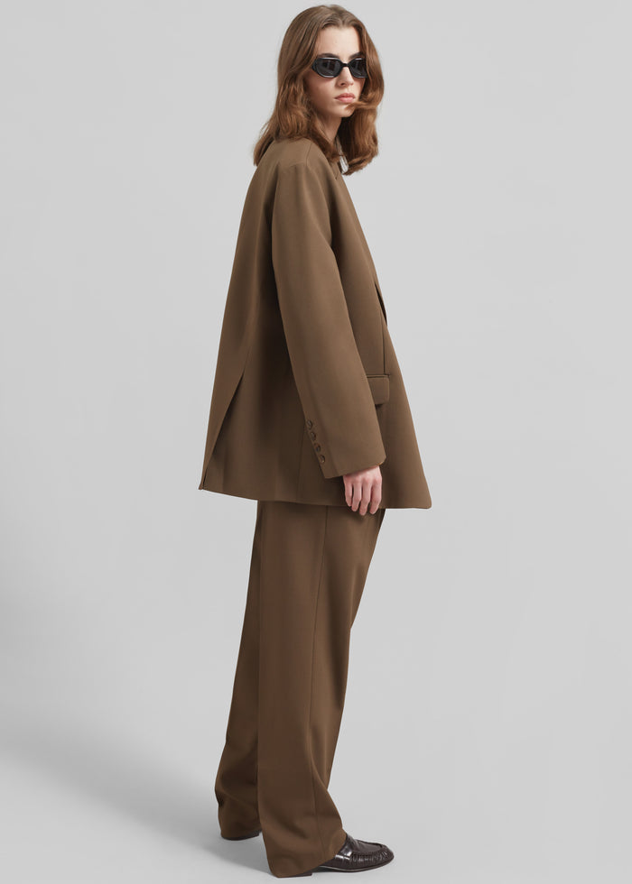 Bea Suit Pants - Chocolate