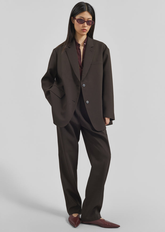 Bea Suit Pants - Dark Espresso
