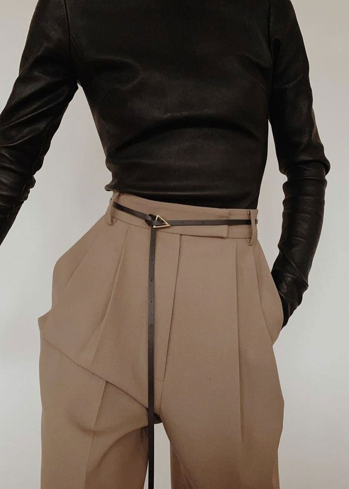 Bea Suit Pants - Latte Pants The Frankie Shop