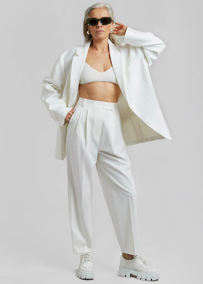 Bea Suit Pants - White