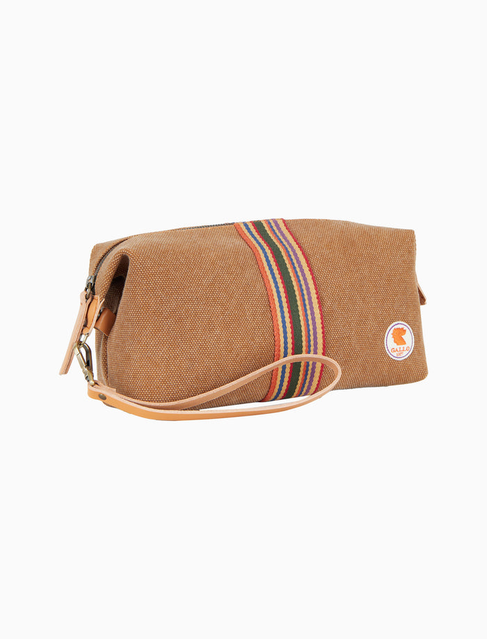 Beauty unisex in canvas di cotone beige tinta unita - Gallo 1927 - Official Online Shop