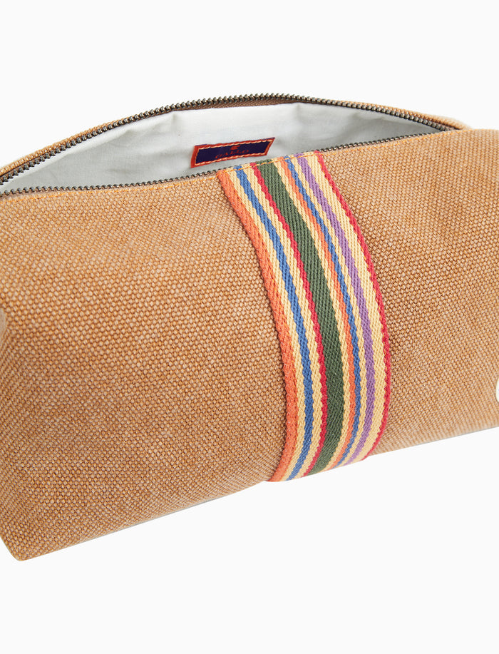 Beauty unisex in canvas di cotone beige tinta unita - Gallo 1927 - Official Online Shop