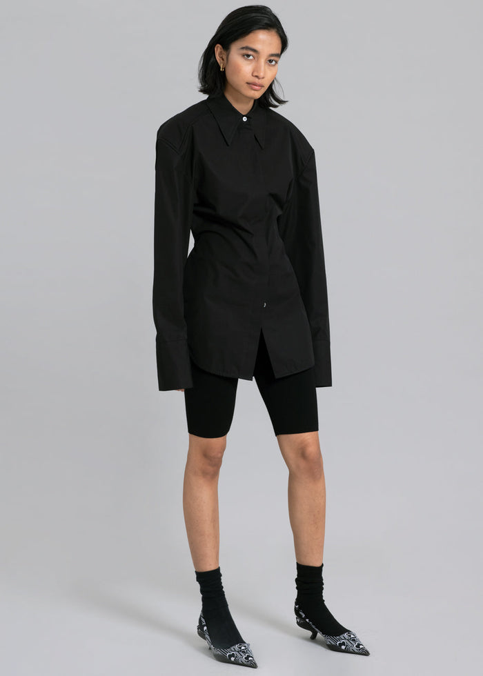 Bec Padded Shirt - Black Shirt Paper Moon