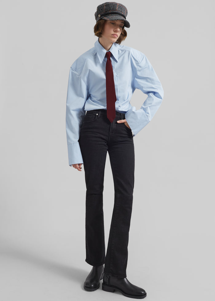 Bec Padded Shirt - Light Blue