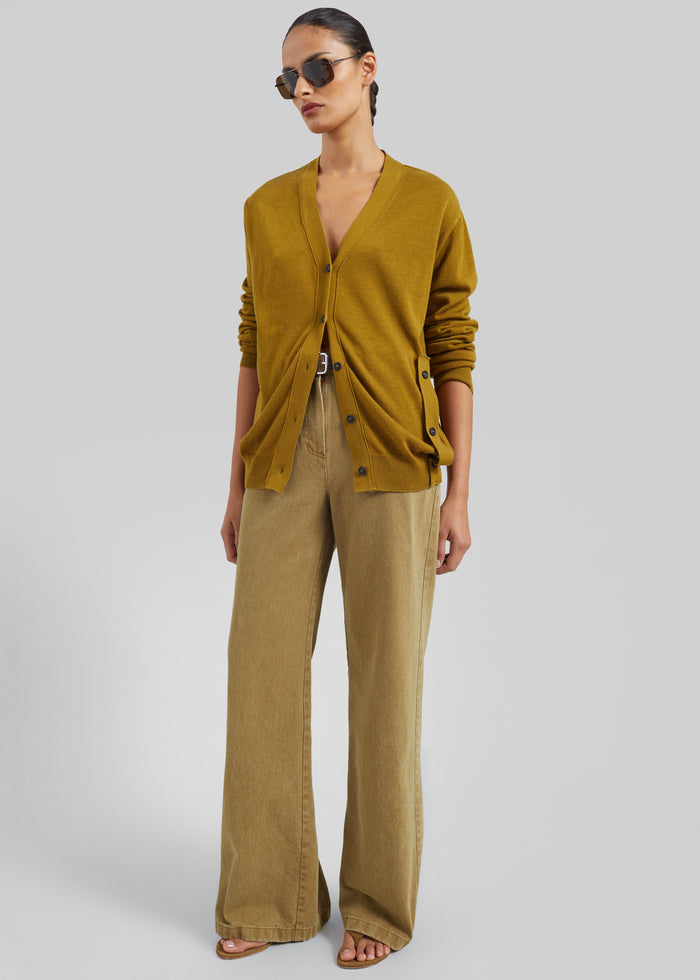 Beckett Straight Jeans - Olive Brown