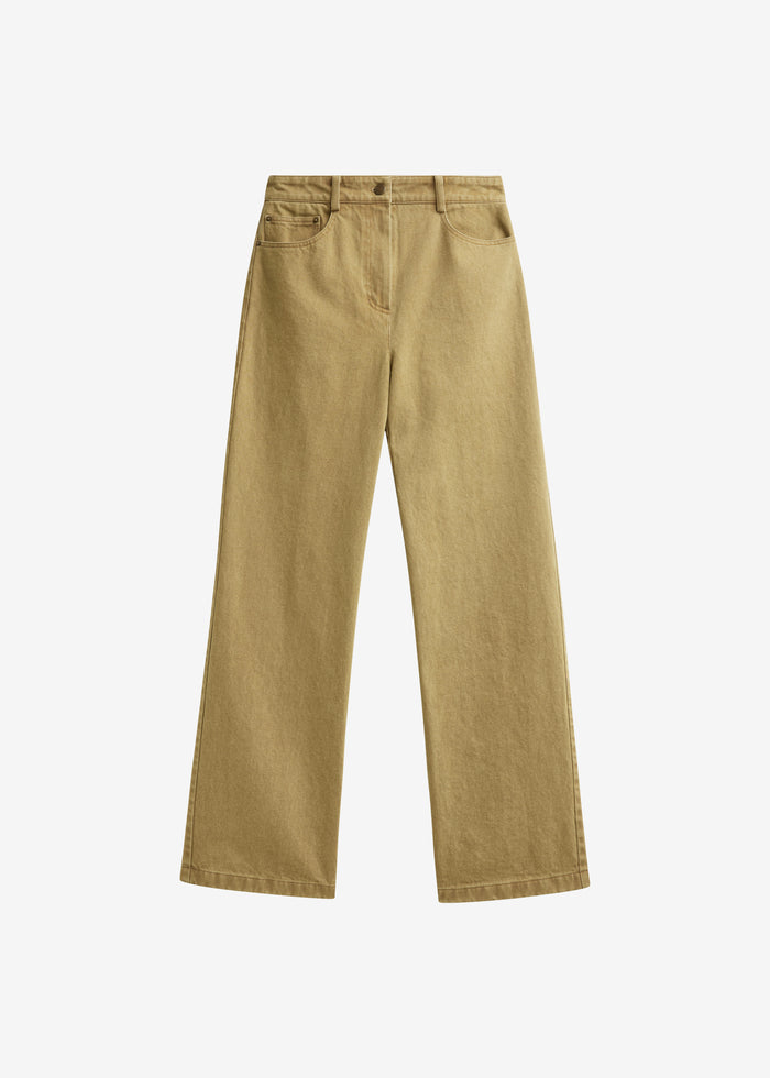 Beckett Straight Jeans - Olive Brown