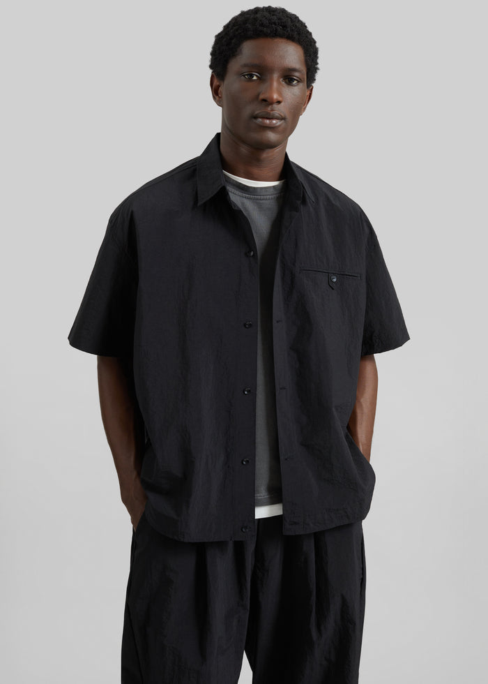Belem Drawstring Shirt - Black