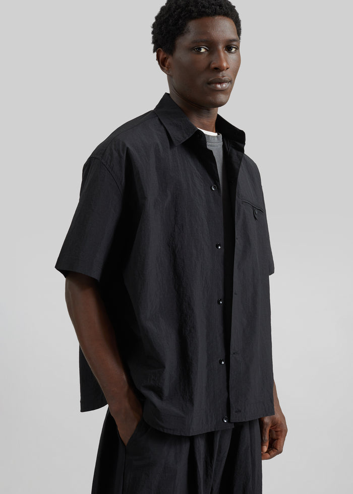 Belem Drawstring Shirt - Black