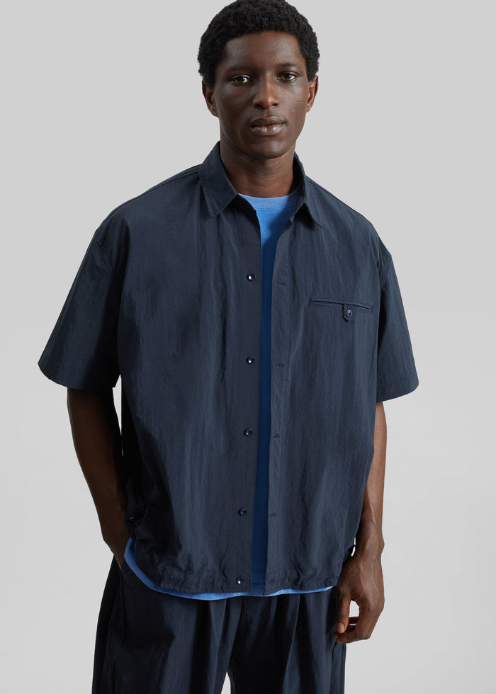 Belem Drawstring Shirt - Navy