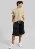 Bellino Raw Hem Sweatshorts - Black