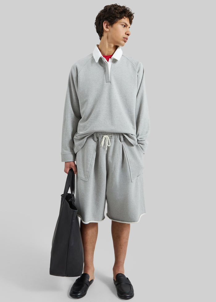 Bellino Raw Hem Sweatshorts - Grey
