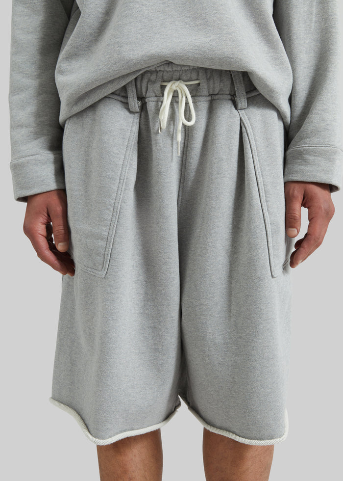 Bellino Raw Hem Sweatshorts - Grey