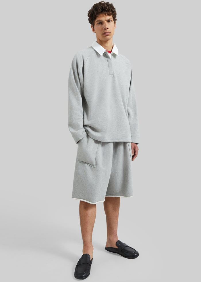 Bellino Raw Hem Sweatshorts - Grey