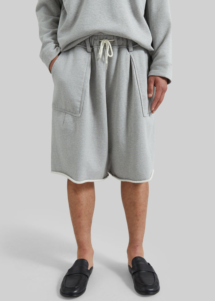 Bellino Raw Hem Sweatshorts - Grey