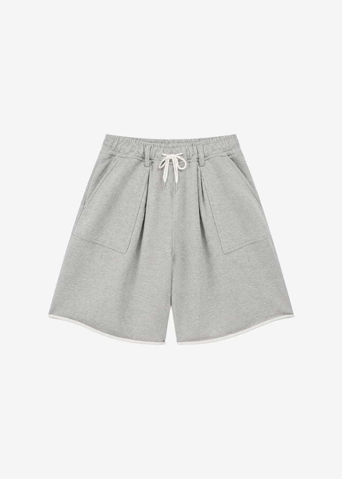 Bellino Raw Hem Sweatshorts - Grey