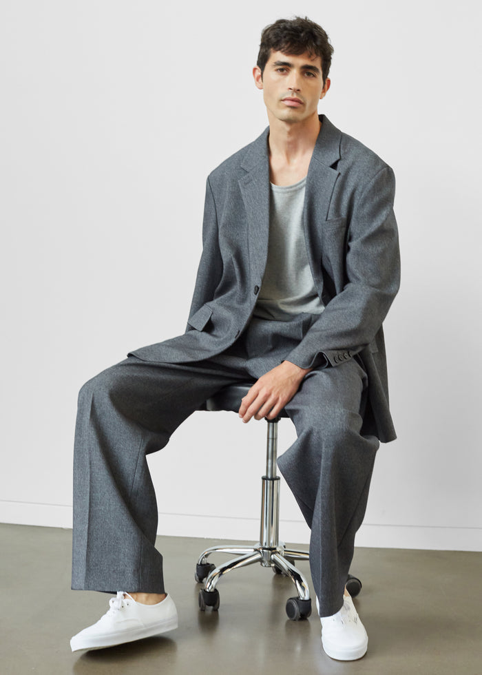 Beo Suit Pants - Grey Melange