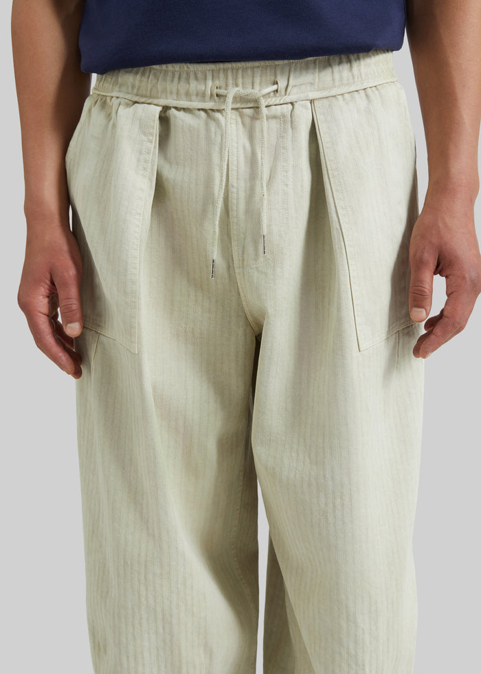Bernay Herringbone Balloon Pants - Beige