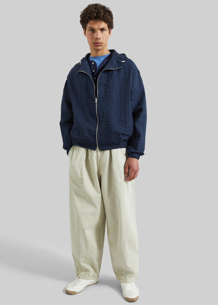 Bernay Herringbone Balloon Pants - Beige