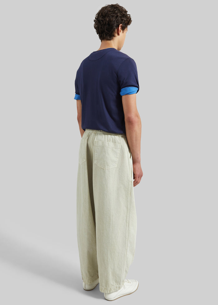 Bernay Herringbone Balloon Pants - Beige