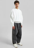 Bernay Herringbone Balloon Pants - Slate Grey