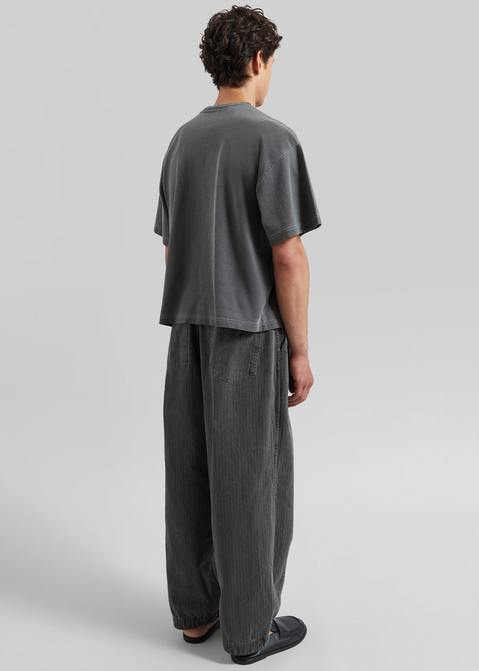 Bernay Herringbone Balloon Pants - Slate Grey