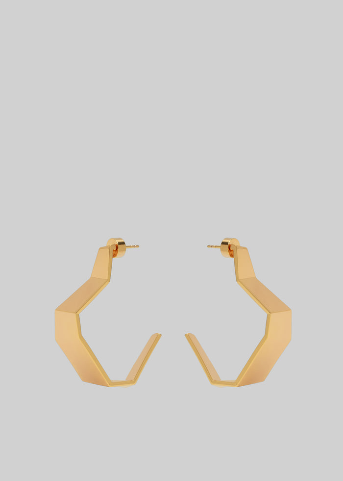 Bevza Broken Shape Earrings - Gold
