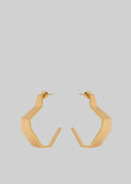 Bevza Broken Shape Earrings - Gold