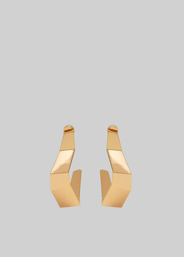 Bevza Broken Shape Earrings - Gold