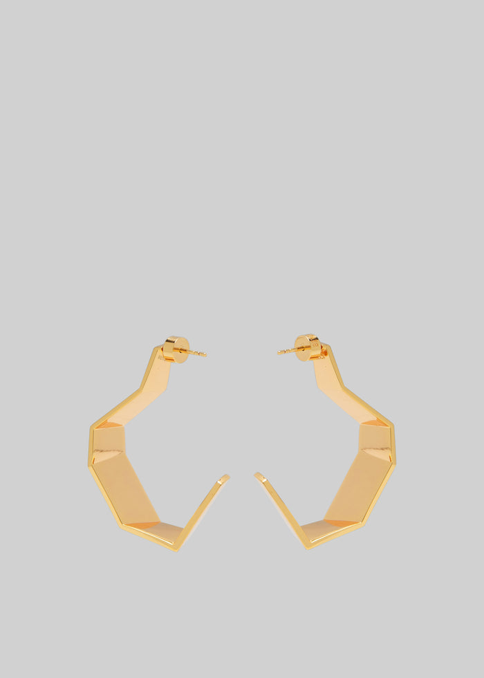Bevza Broken Shape Earrings - Gold