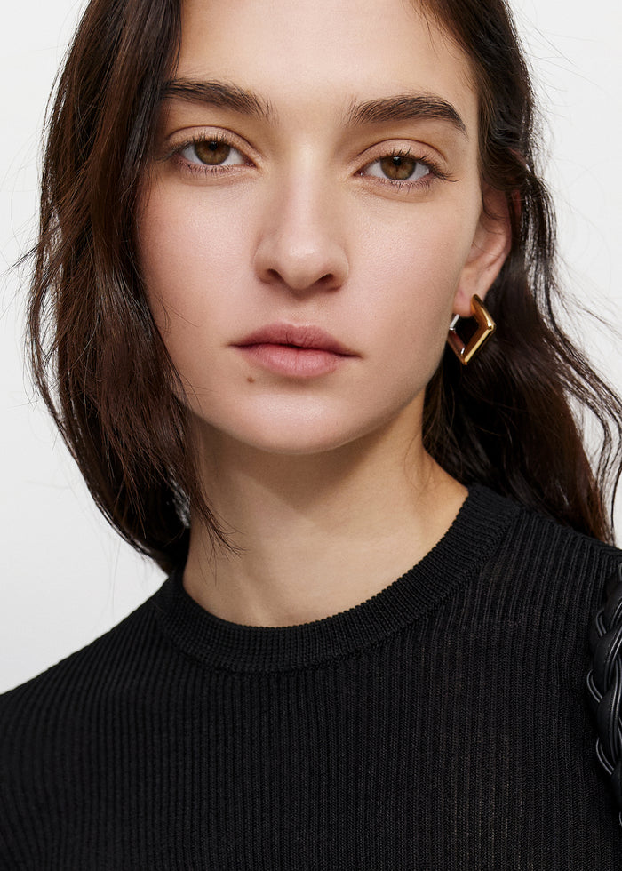 Bevza Square Earrings - Gold/Silver