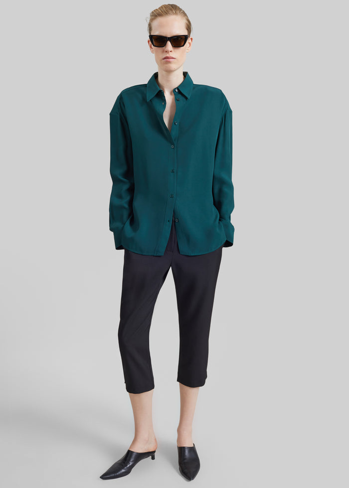 Bina Padded Shirt - Bottle Green