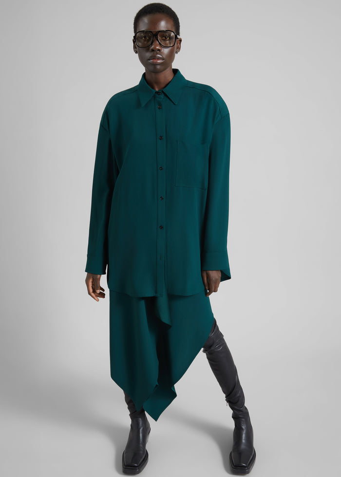 Bina Padded Shirt - Bottle Green