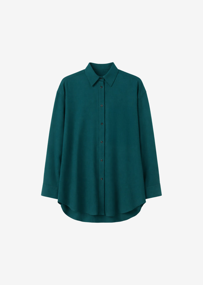 Bina Padded Shirt - Bottle Green