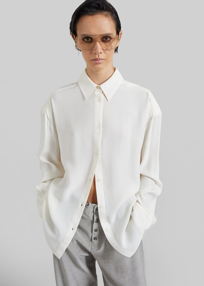 Bina Padded Shirt - Ivory