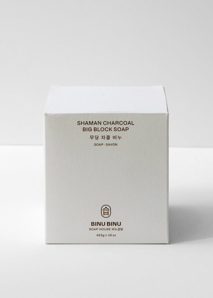 Binu Binu Big Block Soap - Shaman Charcoal