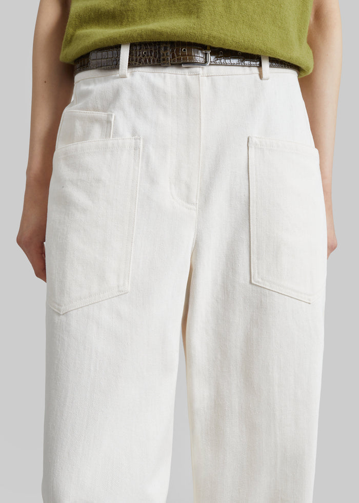 Bliss Barrel Leg Jeans - Ivory