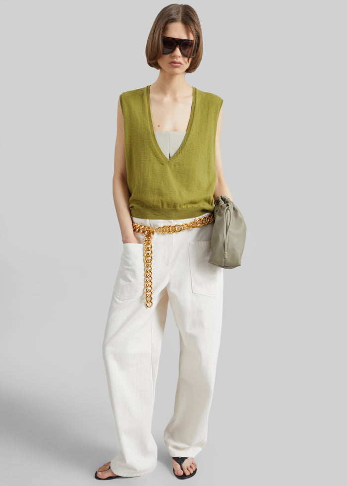 Bliss Barrel Leg Jeans - Ivory