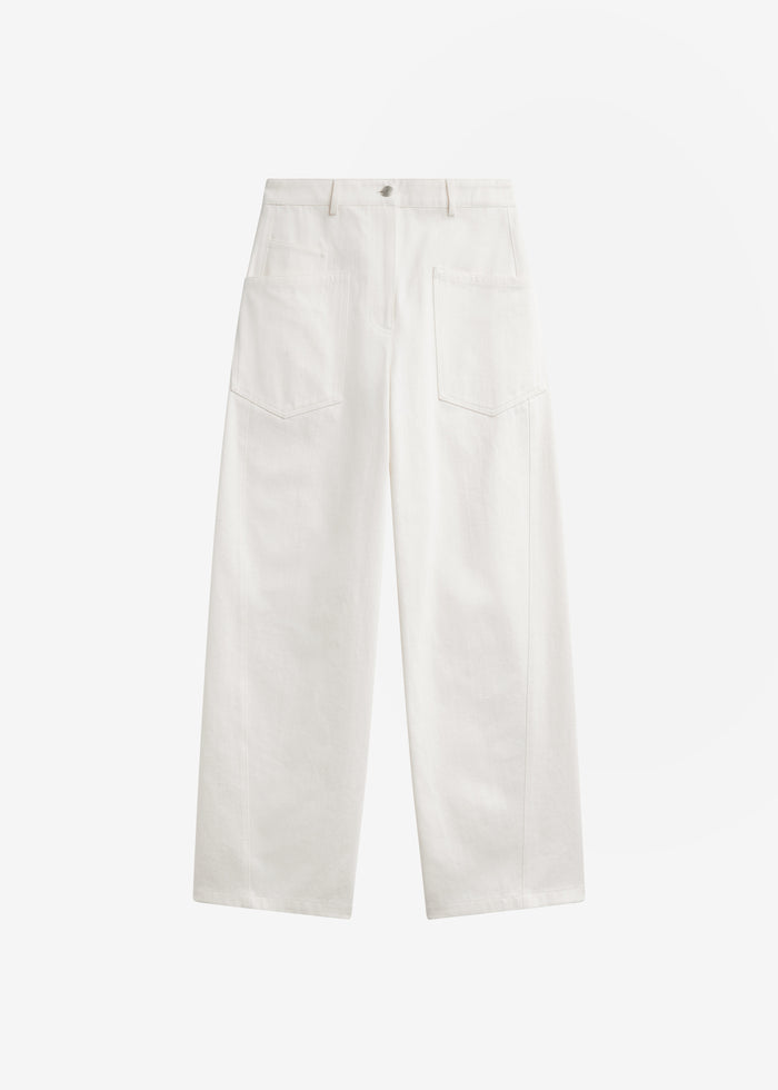 Bliss Barrel Leg Jeans - Ivory