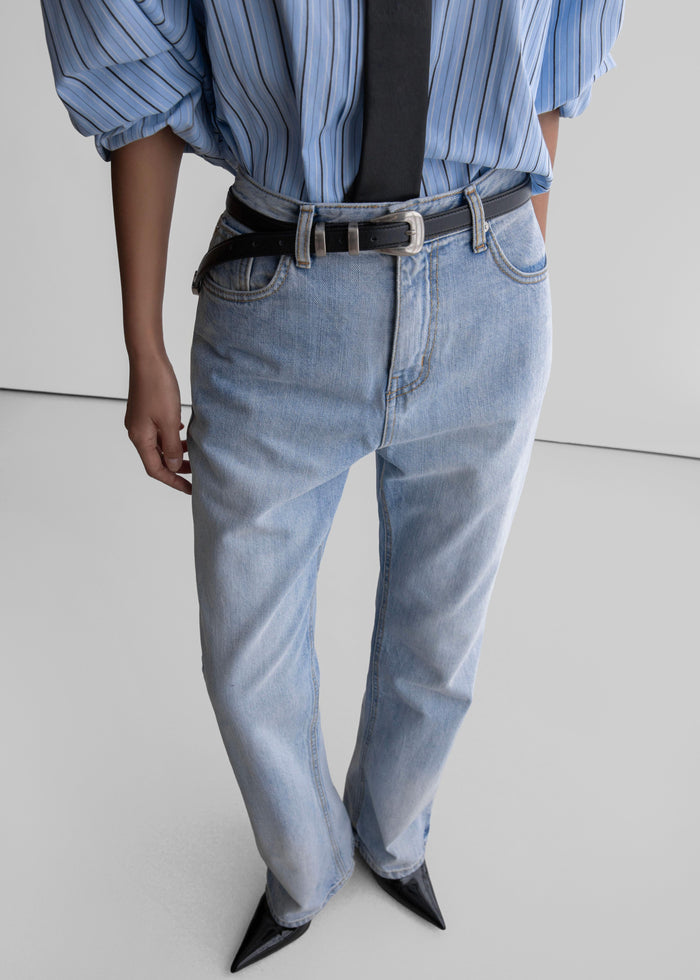 Braila Straight Leg Jeans - Light Wash