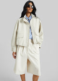 Brasov Bubble Hem Jacket - Light Beige