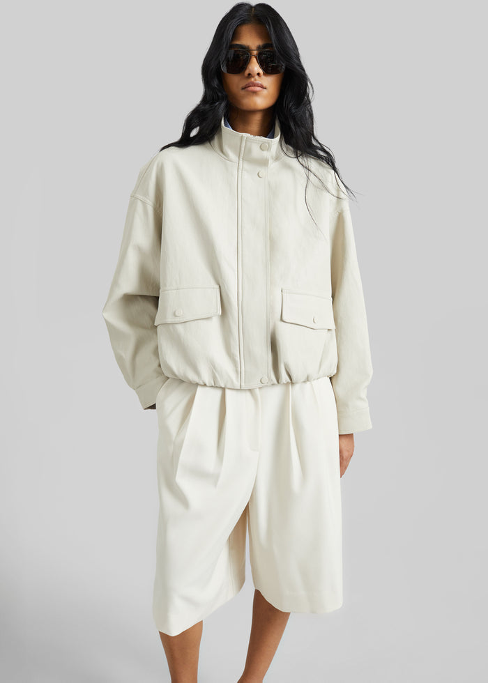 Brasov Bubble Hem Jacket - Light Beige