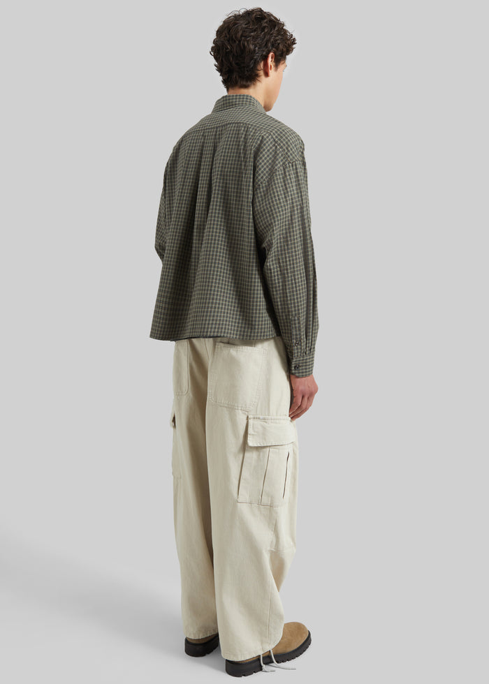 Bray Boxy Shirt - Olive Glen Plaid