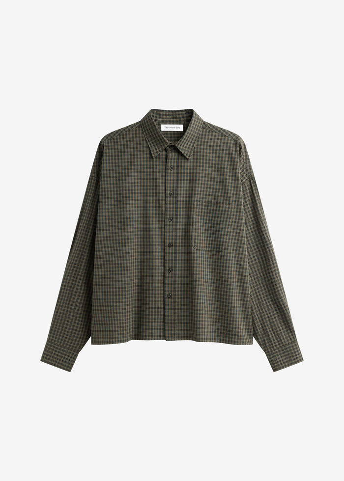 Bray Boxy Shirt - Olive Glen Plaid